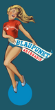 BLAUPUNKT PIN-UP GIRL 14"x7"