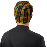 Westy Style Green Plaid All-Over Print Beanie