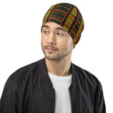 Westy Style Green Plaid All-Over Print Beanie